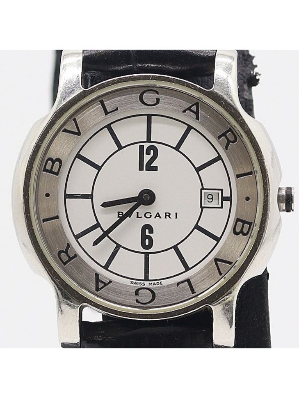 Bvlgari Bulgari Solotempo Date White Dial Watch